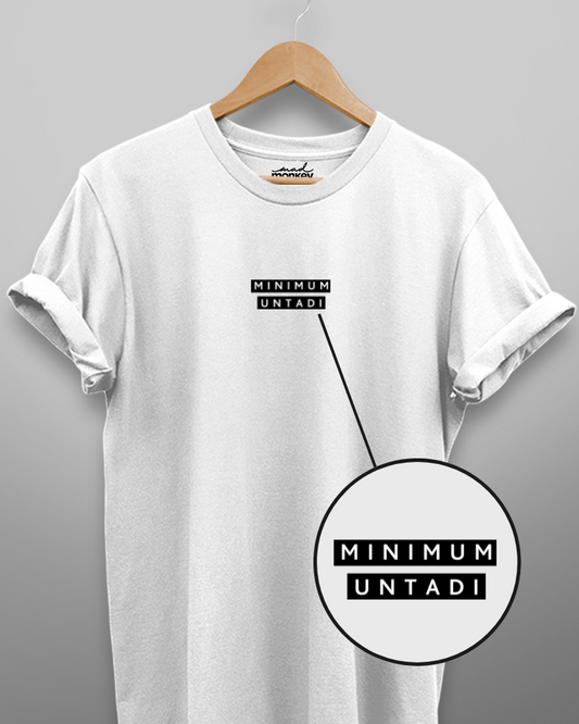 Minimum Untadi Minimal Unisex T-shirt White