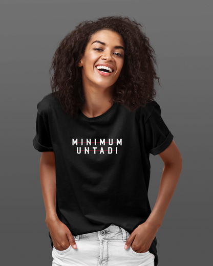 Minimum Untadi Unisex T-shirt Black - Mad Monkey