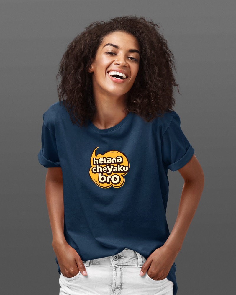 Helana Cheyaku Bro Unisex T-shirt Navy Blue