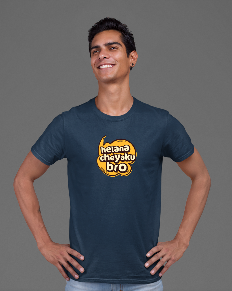 Helana Cheyaku Bro Unisex T-shirt Navy Blue