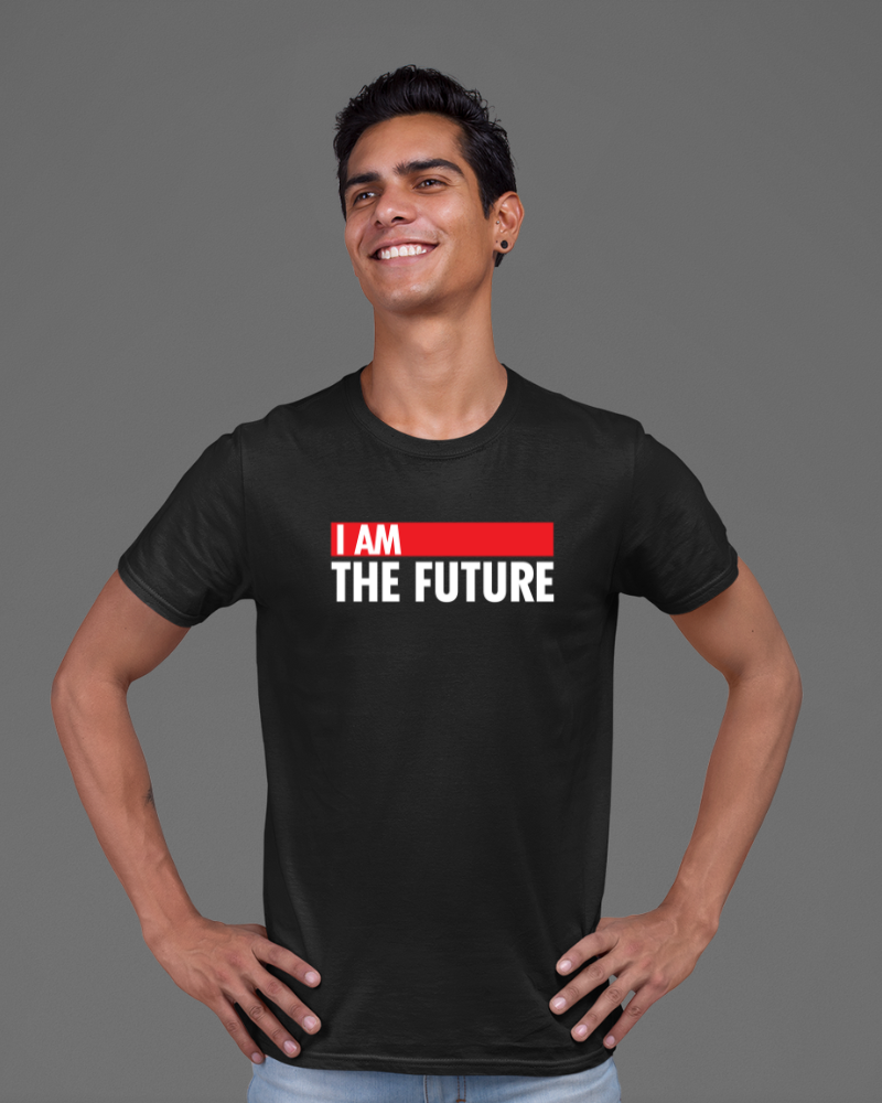 I AM THE FUTURE Unisex Tshirt Black