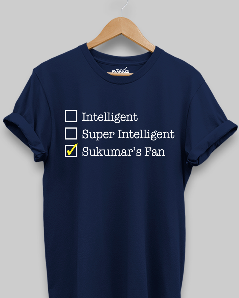 Sukumar - Intelligent Super Intelligent Sukumar's Fan Unisex T-shirt - Mad Monkey