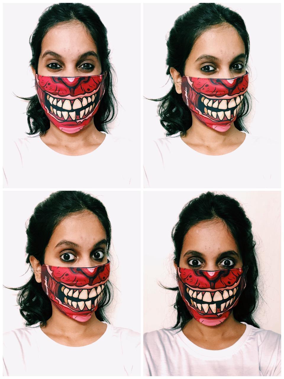 Zombie Reddy Face Mask - Mad Monkey