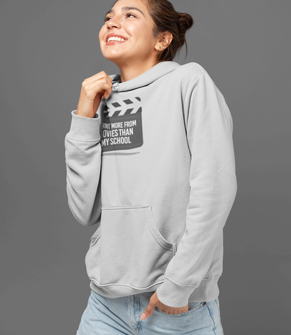 Learnt More From Movies Than my School Unisex Hoodie - ateedude