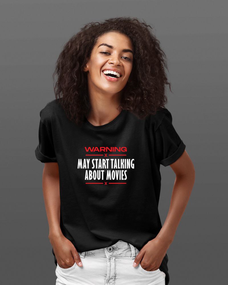 May Start Talking About Movies Unisex T-shirt Black