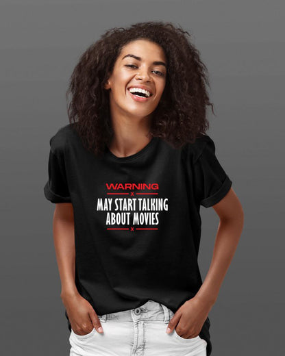 May Start Talking About Movies Unisex T-shirt Black