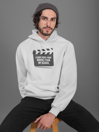 Learnt More From Movies Than my School Unisex Hoodie - ateedude