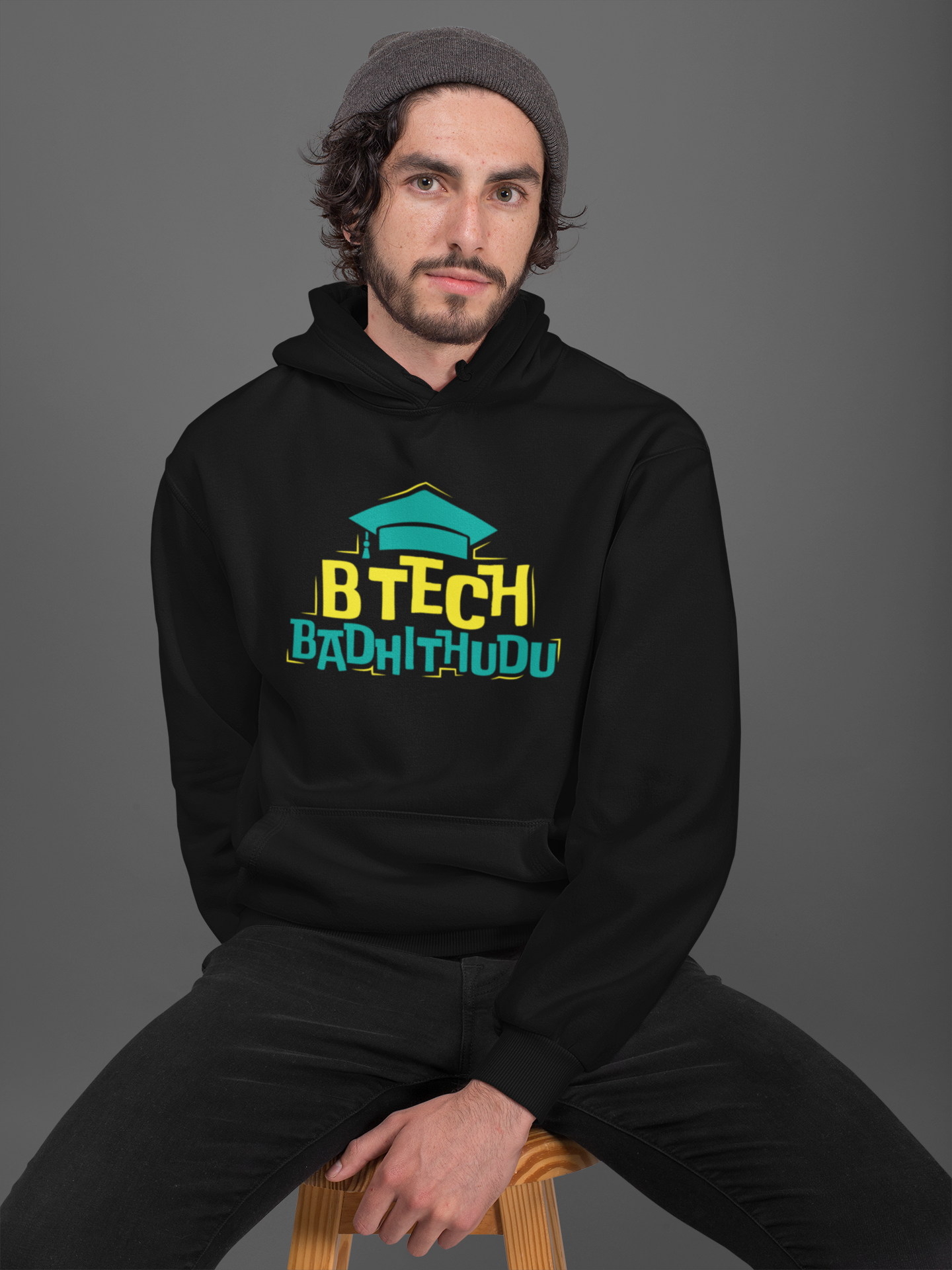 Btech Badhithudu Unisex Hoodie - ateedude